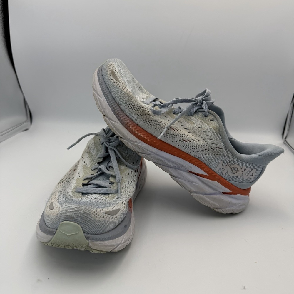 HOKA Women's Clifton 8 Running Shoe Blue Fog Plein Air 1121375 US 6.5 D
